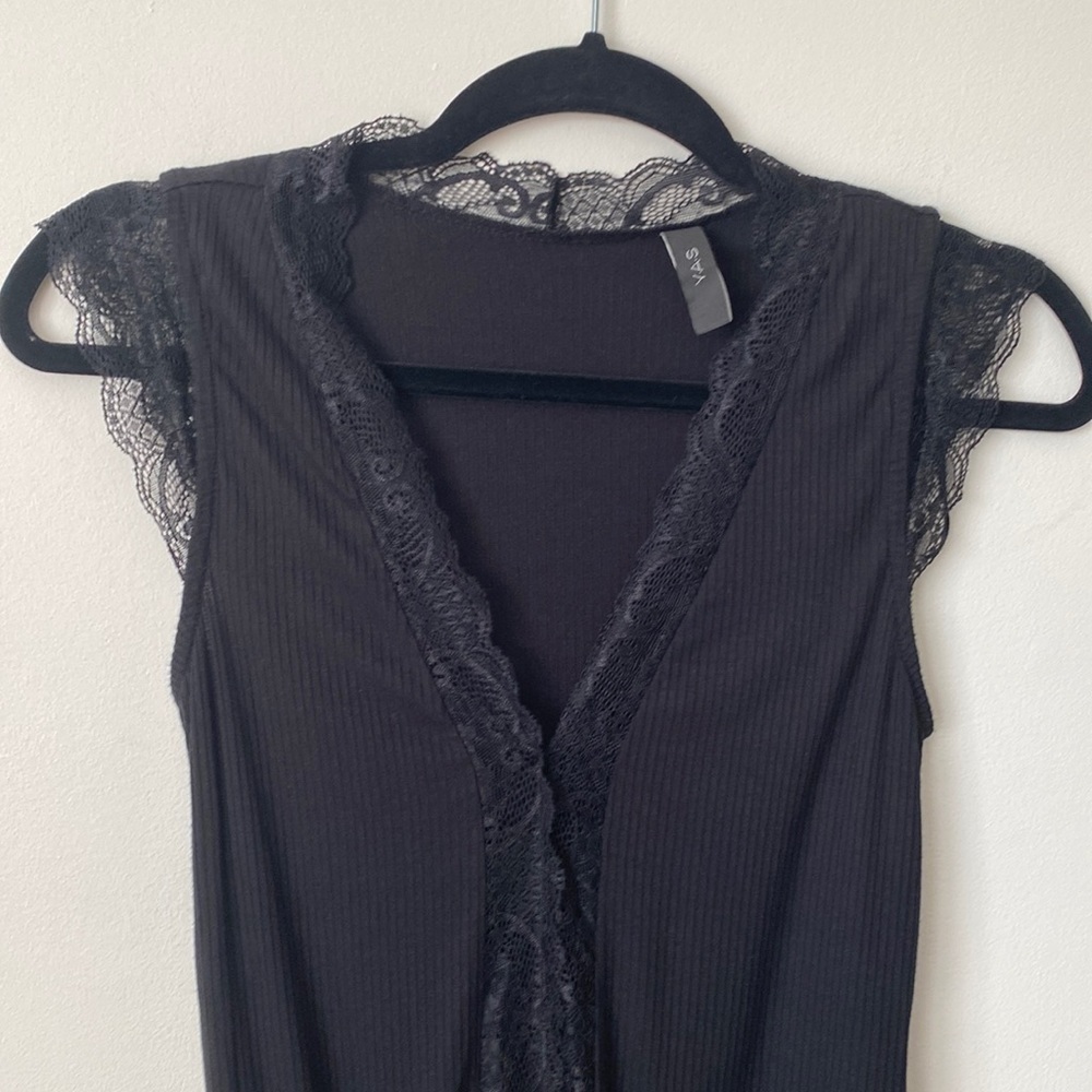 Y.A.S Black Lace Bodystocking Size Small - Picture 4 of 10